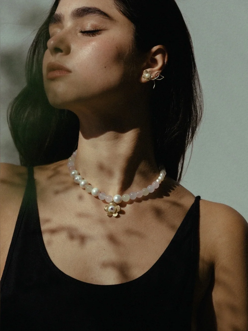 Anita Berisha Pastel Dreams Necklace NWT Jade Pearl Choker⁠